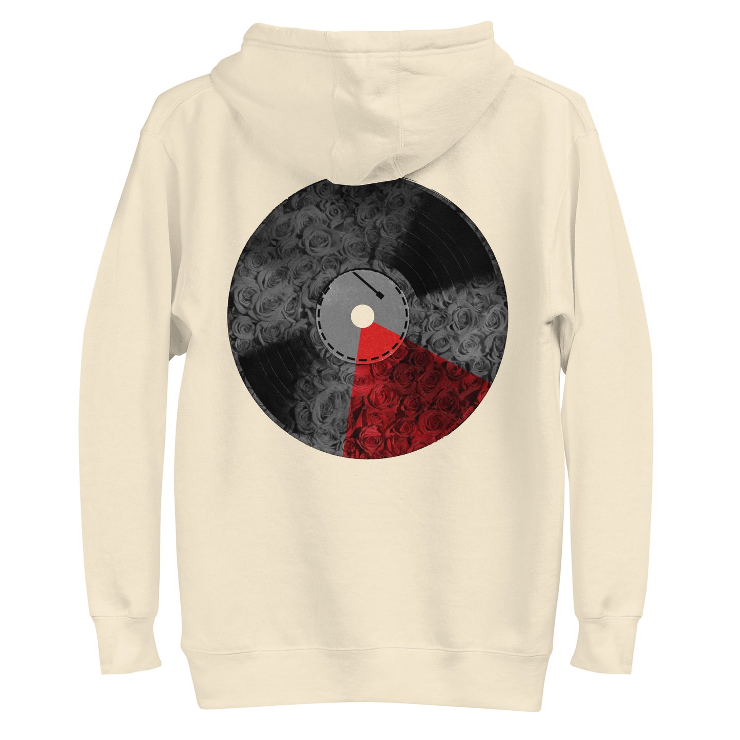 Chop & Flip Vinyl Record Red Rose Hoodie