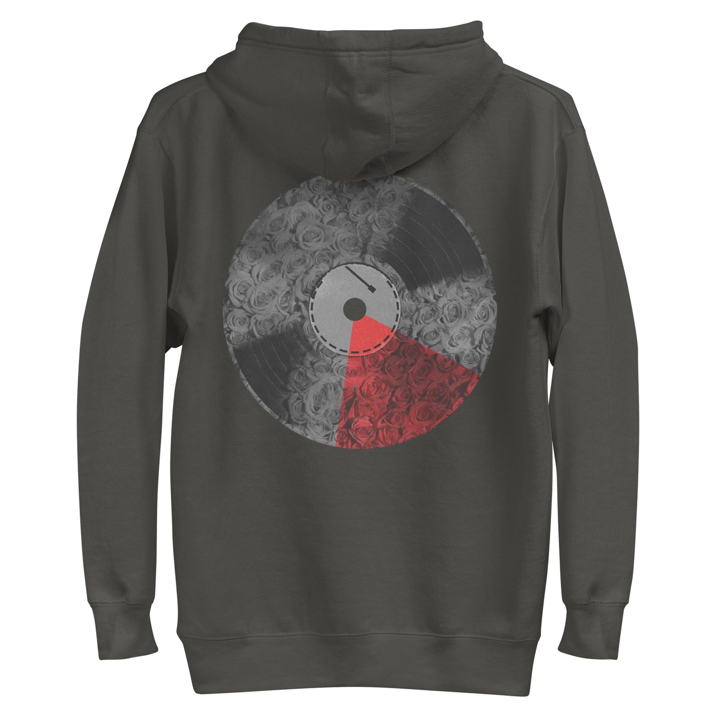 Chop & Flip Vinyl Record Red Rose Hoodie