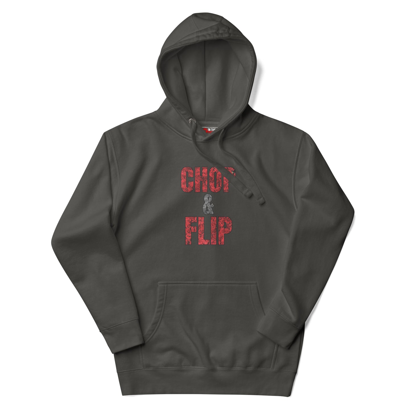 Chop & Flip Vinyl Record Red Rose Hoodie